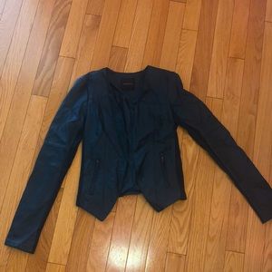 Dynamite blue leather jacket